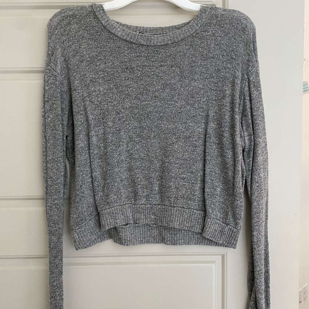 Grey full sleeves sweater
